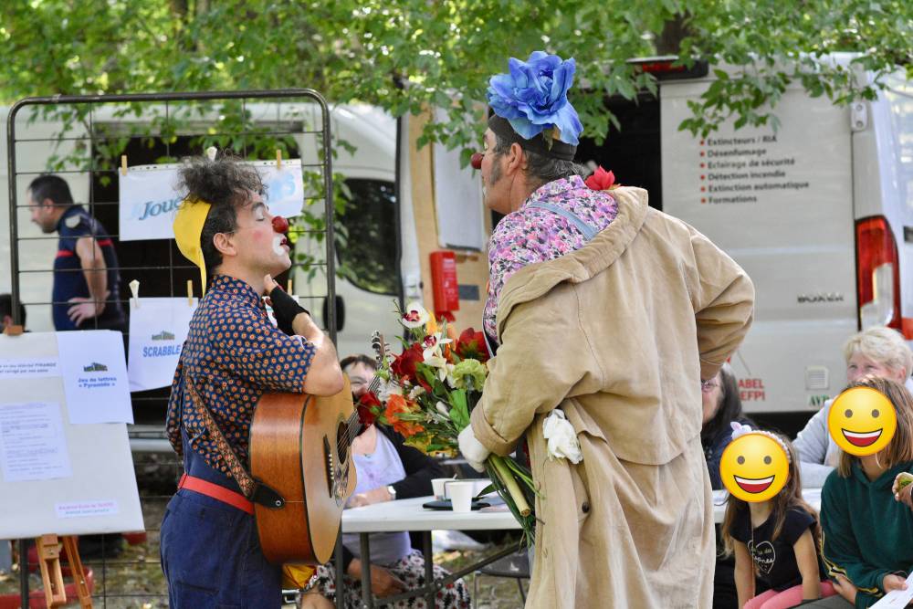 photo d'une intervention clown
