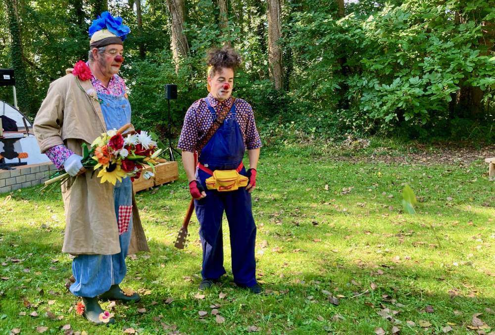 photo d'une intervention clown